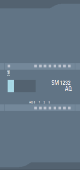 模擬量輸出模塊 AQ4 x 14 位；插入式端子排；輸出：+/-10V，0 到 20mA；診斷可組態(tài)；可選擇輸出替代值