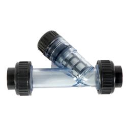 透明pvc過濾器y型過濾器高效pvc過濾器管件耐腐UPVC過濾器